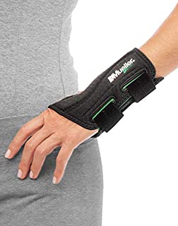 Mueller Green Fitted Wrist Brace, Black, Left Hand, Small/Medium (5-8)