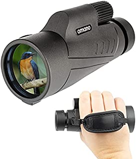 Bird Watching Monocular for Adults  Smithsonian Monocular Set w/ 12x50 Monocular for Bird Watching, Hiking, Travel  Waterproof Monocular Bird-Watching Guide Included