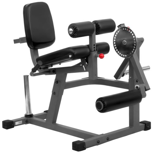 XMark Heavy Duty Adjustable Rotary Leg Extension and Curl Machine Features A 12 Position Adjustable Thigh Pad and 20 Position Adjustable Press Arm