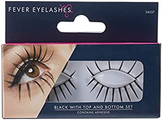 Smiffys Eyelashes, Top and Bottom Set, Long