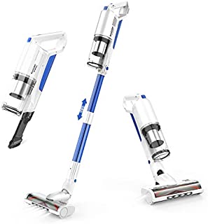 Cordless Vacuum Cleaner,SANCORP by whall 21Kpa Suction 250W Brushless Motor Cordless Stick Vacuum Cleaner, up to 53mins Runtime, 4 in 1 Lightweight Handheld Vacuum for Home Hard Floor Carpet Pet Hair