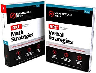 GRE Math & Verbal Strategies Set: Comprehensive Content Review & 6 Online Practice Tests from 99th Percentile Instructors (Manhattan Prep GRE Strategy Guides)