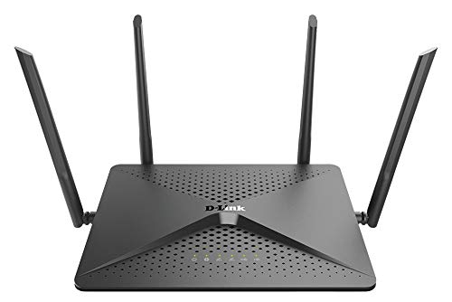 D-Link WiFi Router, AC2600 MU-MIMO Dual Band Gigabit 4K Streaming and Gaming with USB Ports, 4x4 Wireless Internet for Home (DIR-882-US)