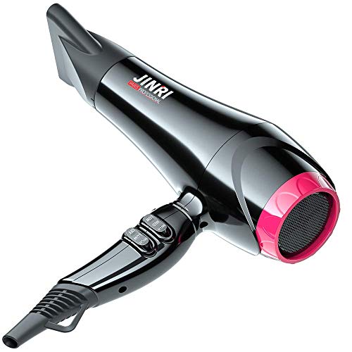 Jinri Hair Dryer Sterilization Professional Salon Ionic Sterilization Blow Dryer with 2 Speed and 3 Heat Setting Ceramic Hair Dryer,AC Motor Blow Dryer with Concentrator,ETL Certified (X-Large)