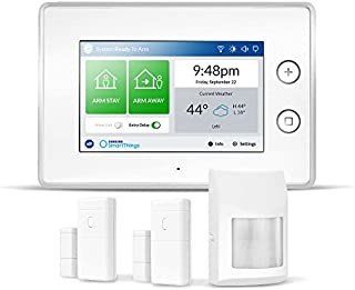 Samsung Electronics F-ADT-STR-KT-1 SmartThings ADT Wireless Home Security Starter Kit with DIY Smart Alarm System Hub, Door and Window Sensors, Motion Detector- Alexa Compatible, White