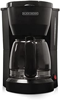 BLACK+DECKER 5-Cup Coffeemaker, Black, DCM600B