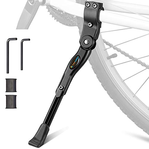 TOPCABIN Bicycle Adjustable Aluminium Alloy Bike Bicycle Kickstand Side Kickstand Fit for 22