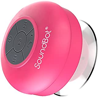 SoundBot SB510 HD Water Proof Bluetooth 3.0 Speaker, Mini Water Resistant Wireless Shower Speaker, Handsfree Portable Speakerphone with Built-in Mic