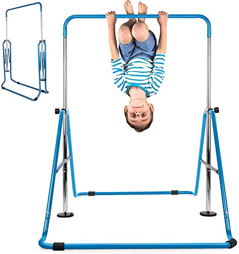 INTEY Gymnastics Bar for Kids, Gymnastics Training Bar, 4 Levels Height Adjustable Gymnastics Equipment for Home, Gift for Teens, Child, Boys, Girls