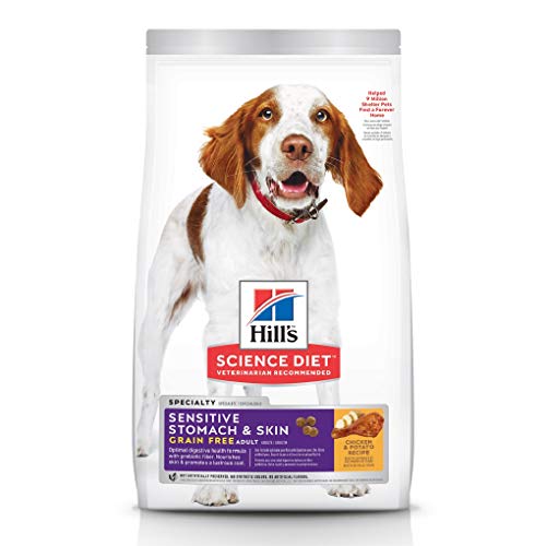 Grain Free Dry Dog Food by Hill's Science Diet, Adult, Sensitive Stomach & Skin, Chicken & Potato Recipe, 24 Lb Bag