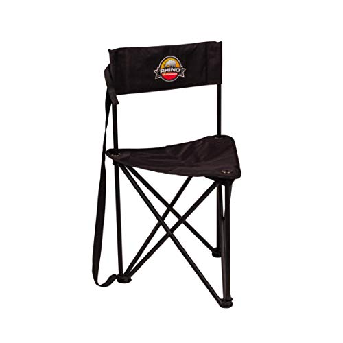 Rhino Blinds Outdoors RC-377 Folding Tripod Hunting Chair, Black