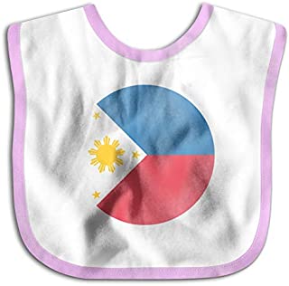 Flag Of The Philippines Toddler Newborn Baby Boys Girls Skin-Friendly Saliva Towel Waterproof Baby Bibs