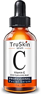 TruSkin Vitamin C Serum for Face with Hyaluronic Acid, Vitamin E, Witch Hazel, 1 fl oz