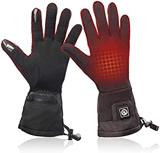 Heated Glove Liners for Men Women,Rechargeable Battery Motorcycle Ski Snow Warmer Mitten Glove ArthritisXXS