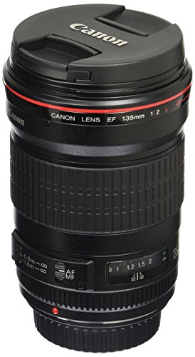 Canon EF 135mm f/2L USM Lens for Canon SLR Cameras - Fixed, Black - 2520A004