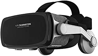 [New Version ] VR Headset,Virtual Reality Headset,VR SHINECON VR Goggles for Movies, Video,Games - 3D VR Glasses for iPhone, Android and Other Phones Within 4.7-6.2 inches