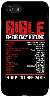 iPhone SE (2020) / 7 / 8 Bible Emergency Numbers Funny Hotline Verses Christian Gift Case