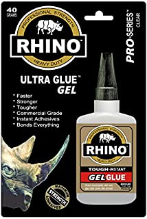 Rhino Glue Gel, Heavy Duty 40 Gram Clear