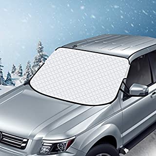 AiBast Windshield Snow Cover, Car Windshield Cover for Ice, Snow and Frost with Magnetic Edges Fits for Most Standard Cars & CRVs and SUV