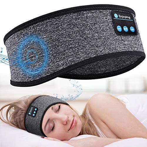 Sleep Headphones Bluetooth 5.0 Sleeping Headphones Headband 10H Music - Soft Elastic Comfortable Headband Headphones, Gifts for Men Women Teenager, Father Mothers Day Birthday Gifts Stocking Stuffers