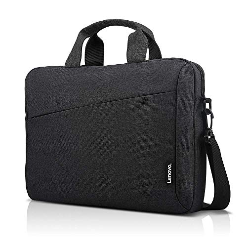 Lenovo Laptop Shoulder Bag T210, 15.6-Inch Laptop or Tablet, Sleek, Durable and Water-Repellent Fabric, Lightweight Toploader, Business Casual or School, GX40Q17229, Black