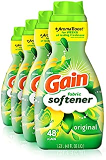 Gain Fabric Softener, Original Scent, 41 fl oz, 48 Loads, HE Compatible (Packaging May Vary)