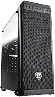 Cougar MX330-G MX330 Mid Tower Case with Full Tempered Glass Window and USB 3.0