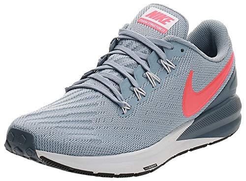 Nike Men's Air Zoom Structure 22 Running Shoe Obsidian Mist/Bright Crimson/Armory Blue Size 9.5 M US