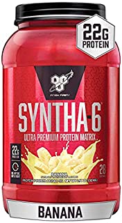 BSN SYNTHA-6 Whey Protein Powder, Micellar Casein, Milk Protein Isolate, Banana, 28 Servings (Packaging May Vary), 2.91 Pound (Pack of 1)