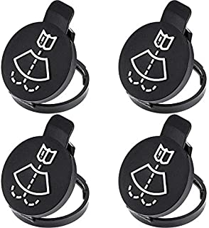 4 Pieces Fluid Reservoir Caps Windshield Washer Caps Car Wiper Reservoir Caps Wiper Tank Bottle Caps Compatible with Chevrolet Buick, Replacement OEM: 13227300