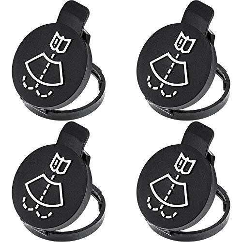 4 Pieces Fluid Reservoir Caps Windshield Washer Caps Car Wiper Reservoir Caps Wiper Tank Bottle Caps Compatible with Chevrolet Buick, Replacement OEM: 13227300