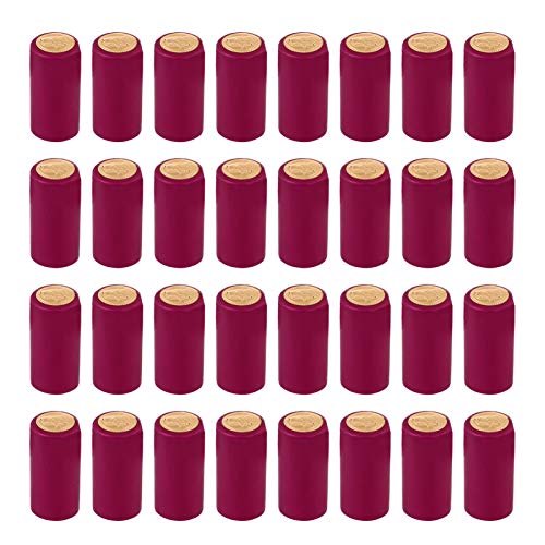 Cabilock 100pcs Heat Shrink Capsules Wine Shrink Wrap Wine Bottle Capsules Shrink Caps for Wine Cellars and Home Use