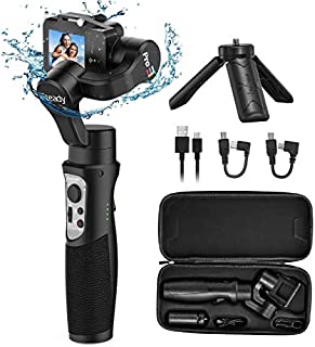 Hohem 3-Axis Handheld Gimbal Stabilizer Splash Proof Pro for Gopro Hero 8/7/6/5/4/3 DJI Osmo Action Yi Cam 4K, SJCAM Sports Cams Support WiFi & Wireless Cable Control (iSteady Pro 3)