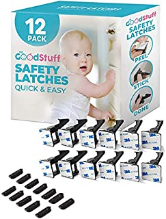 Cabinet Locks Child Safety Latches - Quick and Easy Adhesive Baby Proofing Cabinets Lock and Drawers Latch - Child Safety with No Magnetic Keys to Lose, and No Tools, Drilling or Measuring Required