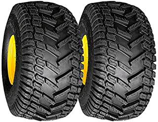 MARASTAR 20808-PK Turf Traction 20x8.00-8 Rear Tire Assembly Replacements for John Deere Riding Mowers, 2 Pack