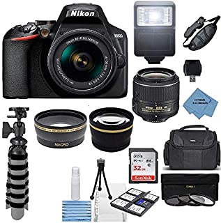 Nikon D3500 24.2MP DSLR Camera + AF-P DX 18-55mm VR NIKKOR Lens Kit + Accessory Bundle + Extreme Electronics Cloth