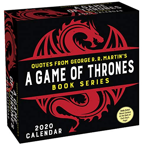 Quotes from George R. R. Martin's Game of Thrones Book Series 2020 Day-to-Day Ca