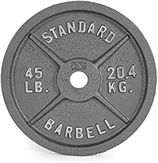 CAP Barbell 45 lb Gray Olympic Weight Plate, Single