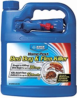 BioAdvanced 84987646 701325A Home Pest Bed Bug and Flea Killer Spray, for Home, Mattresses, Furniture & Luggage, 64-Ounce, Ready-to-Spray