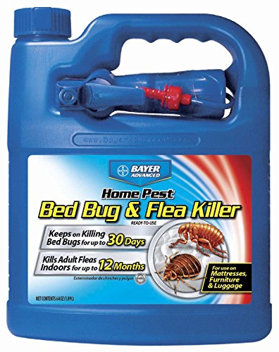 BioAdvanced 84987646 701325A Home Pest Bed Bug and Flea Killer Spray, for Home, Mattresses, Furniture & Luggage, 64-Ounce, Ready-to-Spray