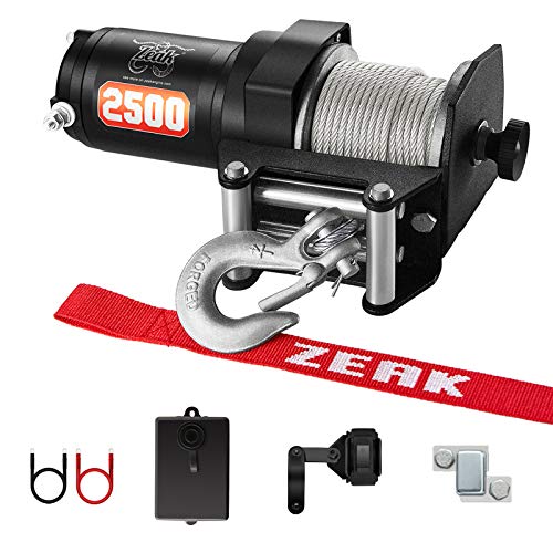 ZEAK 2500-lb. ATV Winch Kit with Mini-Rocker, Galvanized Steel, Waterproof