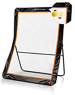 ACELETIQS Lacrosse Rebounder for Backyard 5x7 Feet Baseball Rebounder Practice Net Screen- Pitchback, Throwback, Bounce Back Training Wall | Portable Design, Foldable