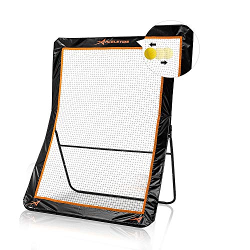 ACELETIQS Lacrosse Rebounder for Backyard 5x7 Feet Baseball Rebounder Practice Net Screen- Pitchback, Throwback, Bounce Back Training Wall | Portable Design, Foldable