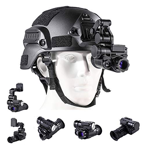 Blu7ive Digital Night Vision Monocular with Helmet Mount, HD Infrared Digital Night Vision Goggles Rifle Scope for Total Darkness Hunting and Surveillance