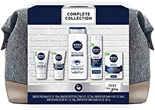 NIVEA MEN Complete Skin Care Collection for Sensitive Skin, 5 Piece Gift Set