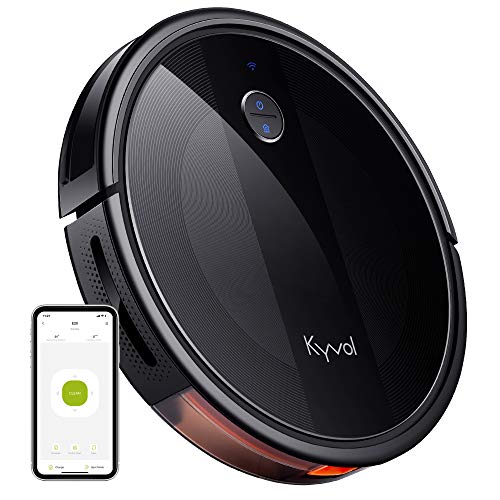 Kyvol Cybovac E20 Robot Vacuum Cleaner, 2000Pa Suction, 150 min Runtime, Boundary Strips Included, Quiet, Super-Thin, Self-Charging, Works with Alexa, Ideal for Pet Hair, Carpets, Hard Floors