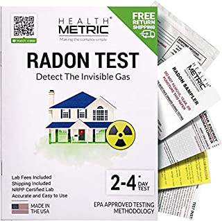 Radon Test Kit for Home - Shipping & Lab Fees Included | Easy to Use Charcoal Radon Gas Detector for Peace of Mind | 48-96h Short Term EPA Approved Radon Tester | Protect Yourself and Your Family