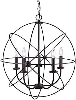 Canarm ICH282B05ORB25 Sumerside 5 Light Chandelier, Oil Rubbed Bronze