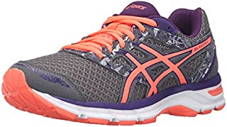 ASICS Women's Gel-Excite 4 Running Shoe, Shark/Flash Coral/Parachute Purple, 9 M US