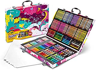 Crayola Inspiration Art Case in Pink, Gifts for Kids Age 5+, 140 Count